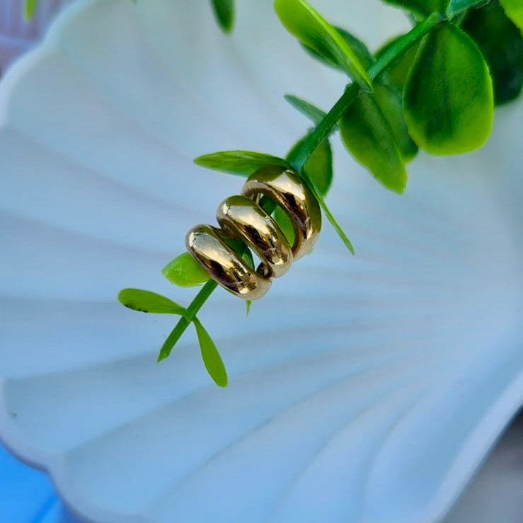 Three Layer Gold Earcuff