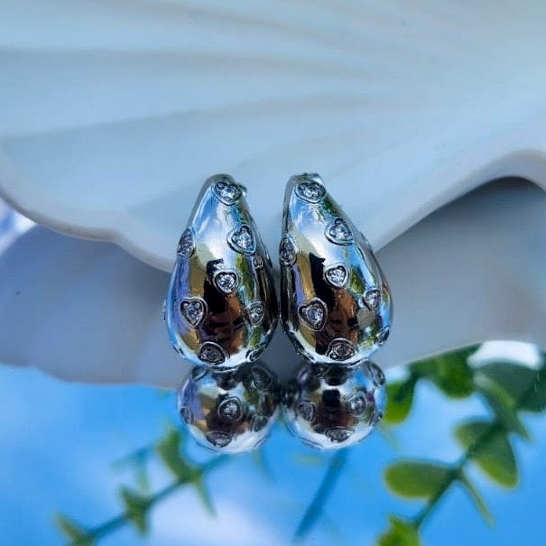 Silver Drop Earring