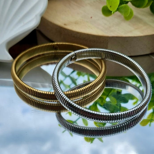 Gold & Silver Classic Bangle